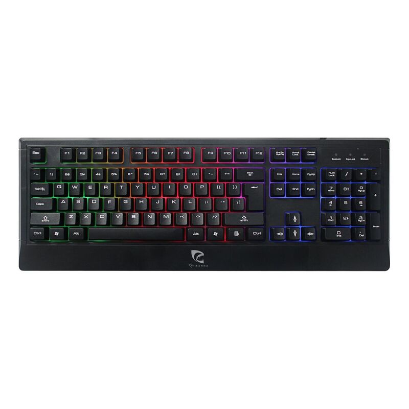 Piranha K20 Gaming Keyboard with Multi-Color LED Backlight