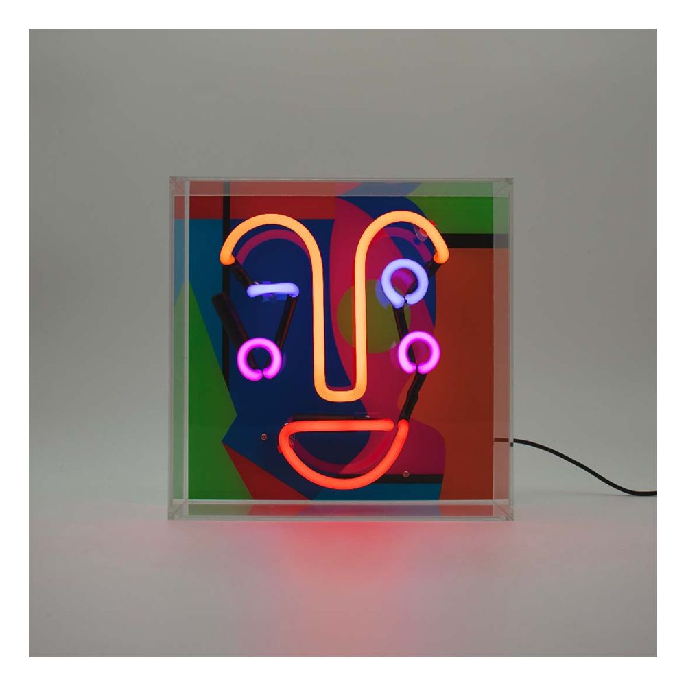 Locomocean Acrylic Box Neon - Memphis Face Lighting Piece