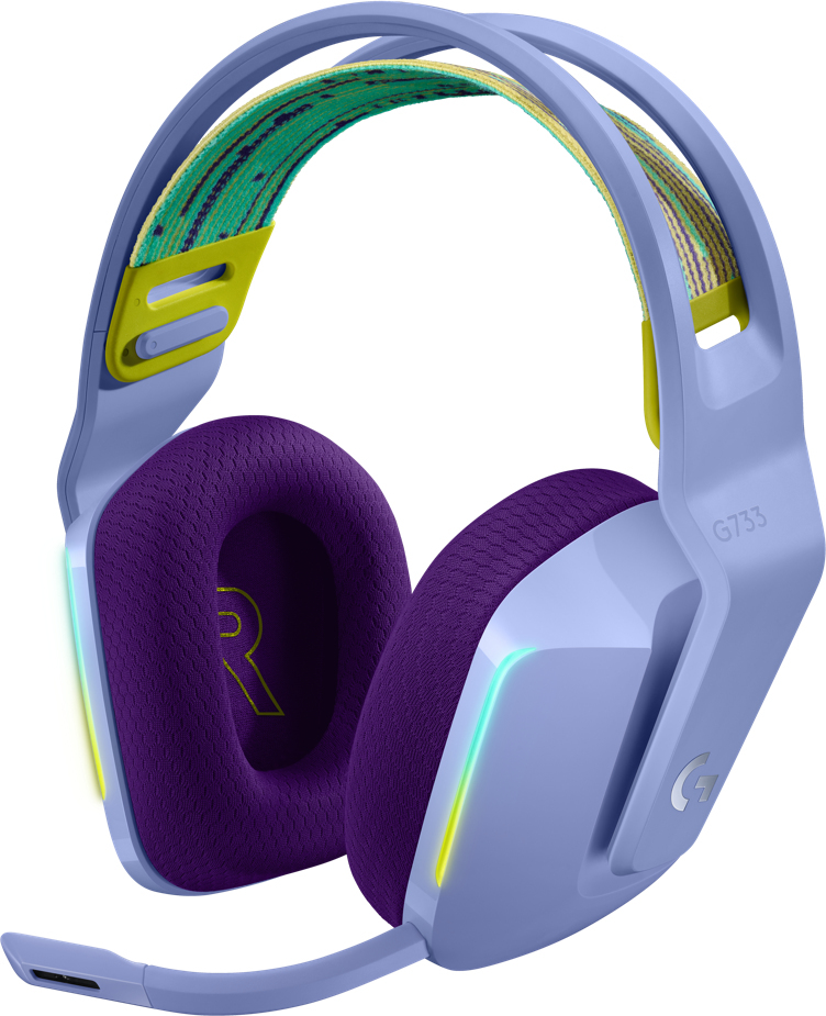 Logitech G 981-000890 G733 Lightspeed Wireless Gaming Headset Lilac