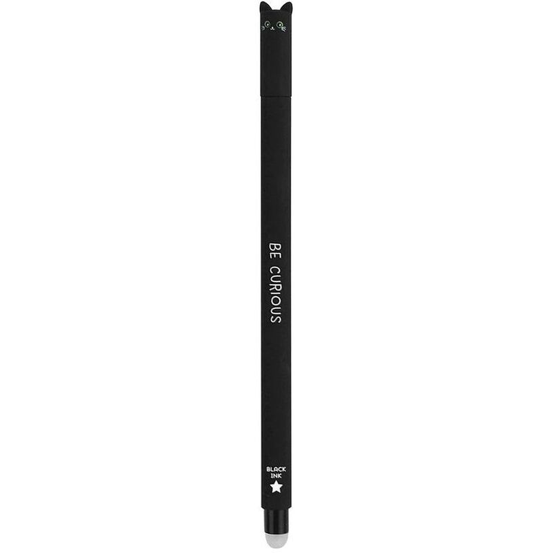 Legami Erasable Gel Pen - Cat - Black