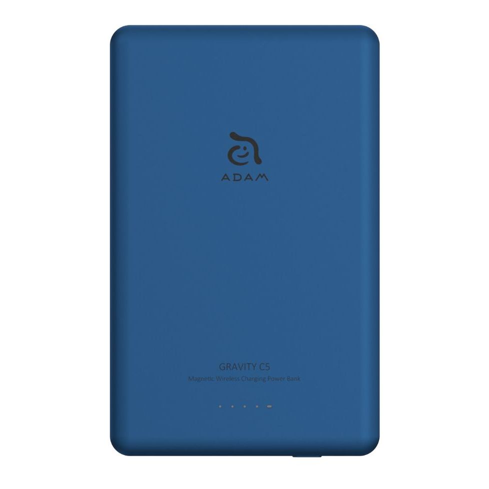 Adam Elements Gravity C5 5000mAh Magnetic Wireless Charging Power Bank - Blue