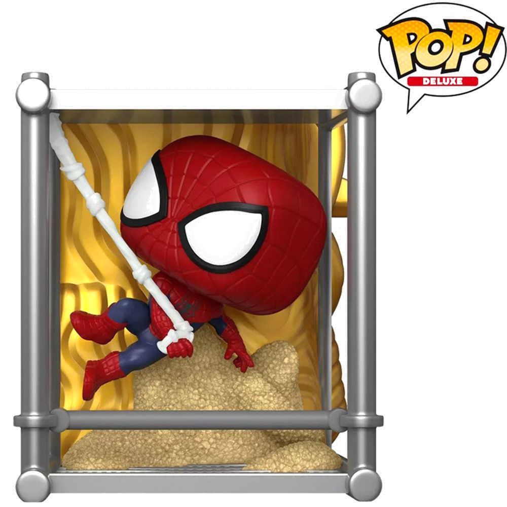 Funko Pop! Deluxe Marvel Spiderman No Way Home Battle Spiderman 6-Inch Vinyl Figure