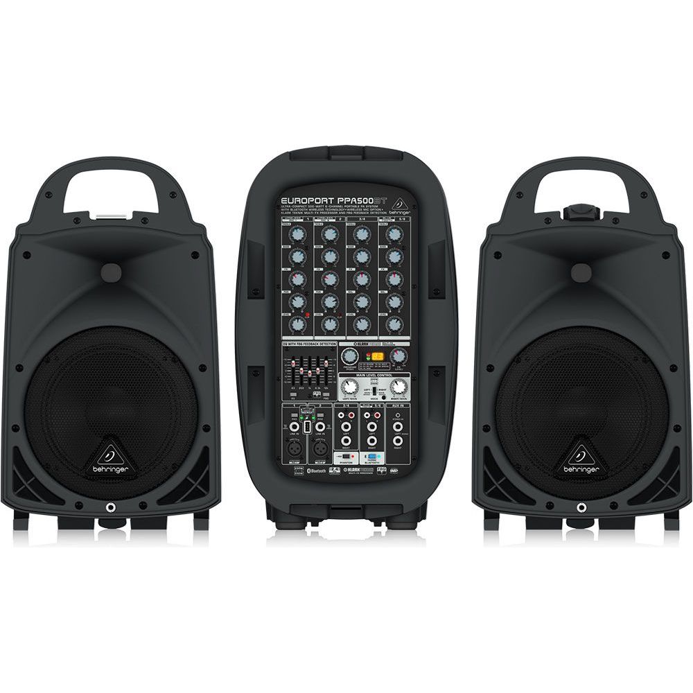 Behringer Europort PPA500BT 6-channel Portable PA System with Bluetooth