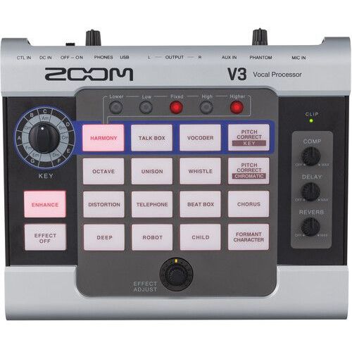 Zoom V3 Multi-Effects Vocal Processor