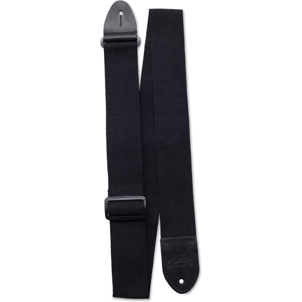 Martin Accessories A0104 Basic Cotton Weave Guitar Strap With Pick Holder - Black