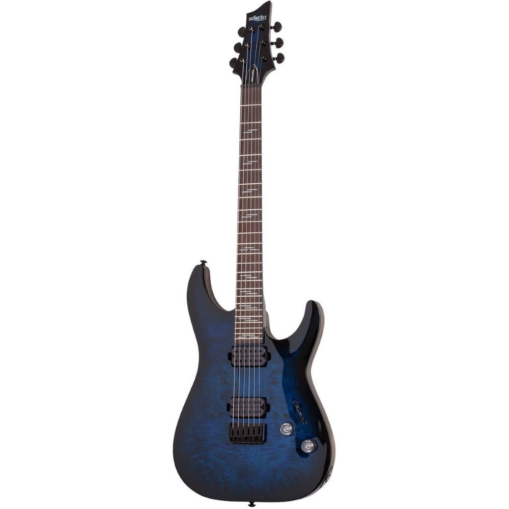 Schecter 2452 Electric Guitar Omen Elite-6 - See-Thru Blue Burst