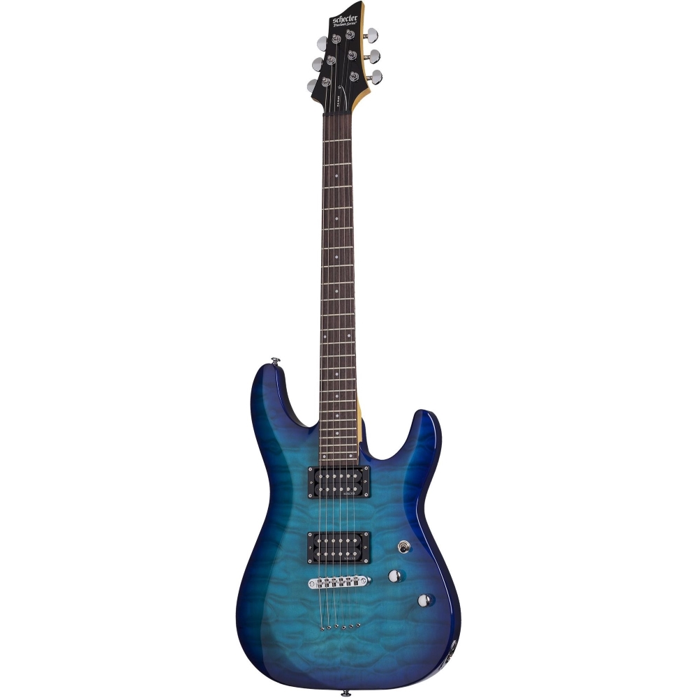 Schecter 443 Electric Guitar C-6 Plus - Ocean Blue Burst (OBB)