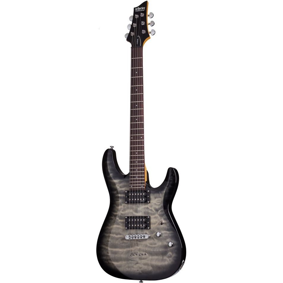 Schecter 446 Electric Guitar C-6 Plus - Charcoal Burst (CB)