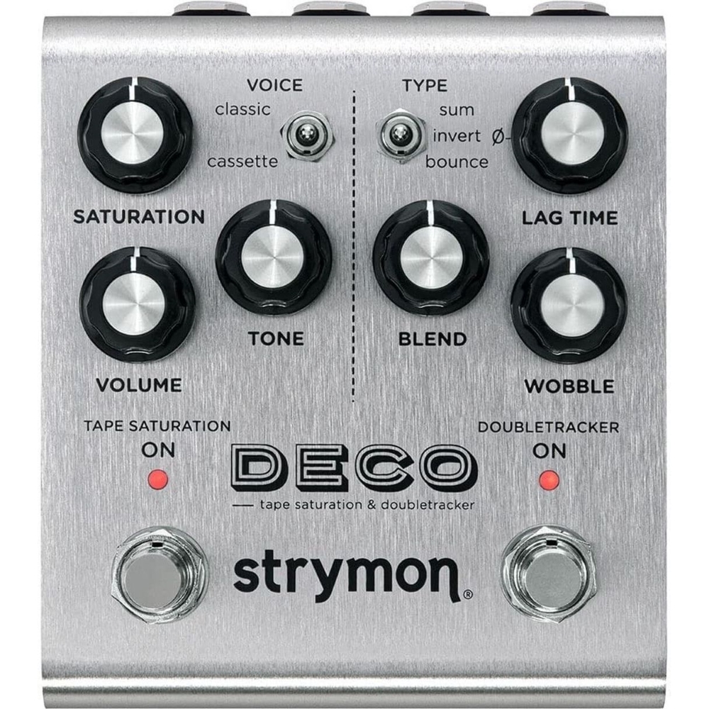 Strymon Deco V2 Tape Saturation and Doubletracker Delay Pedal - Power Supply Included