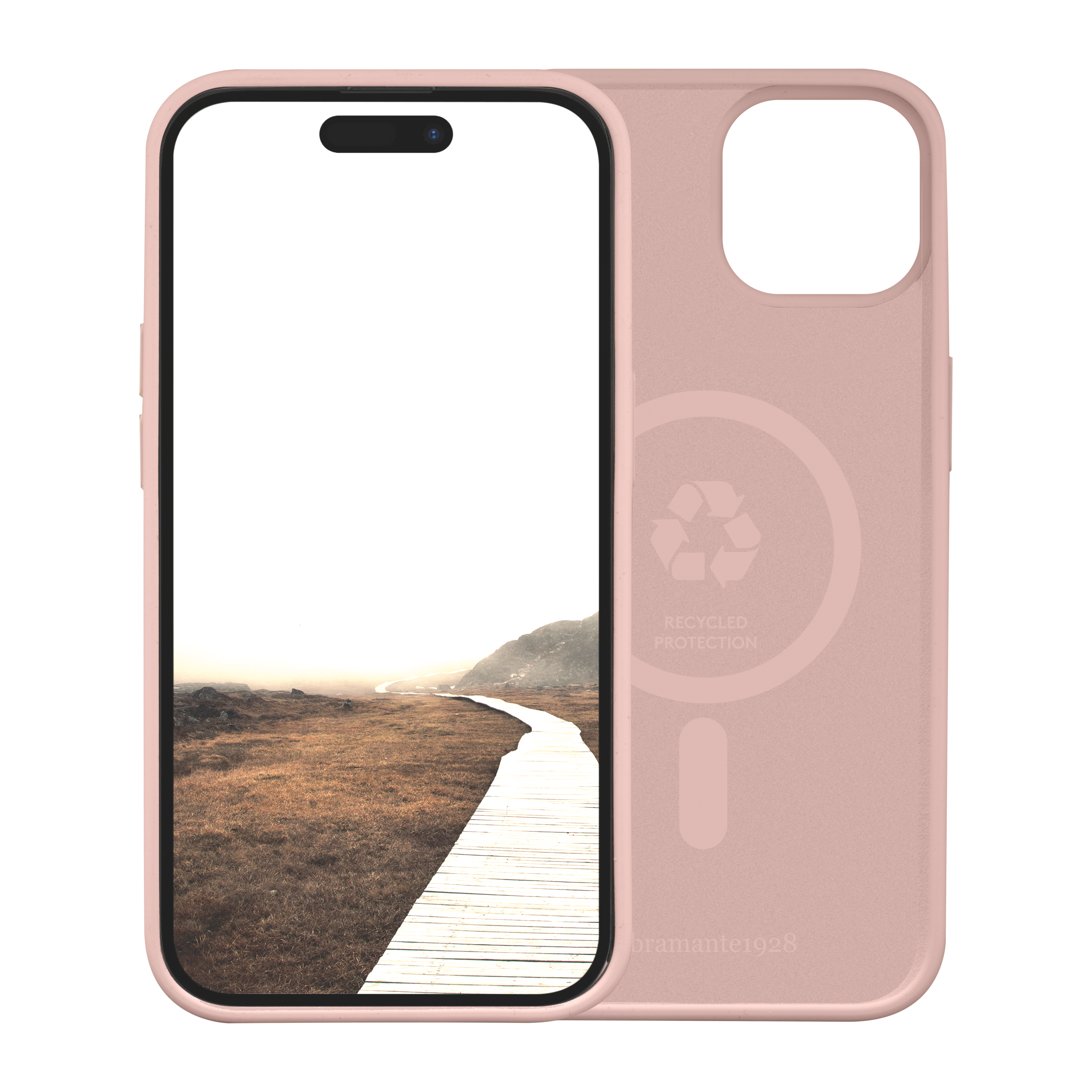 dbramante1928 Monaco MagSafe Case for iPhone 15 Plus - Pink Sand