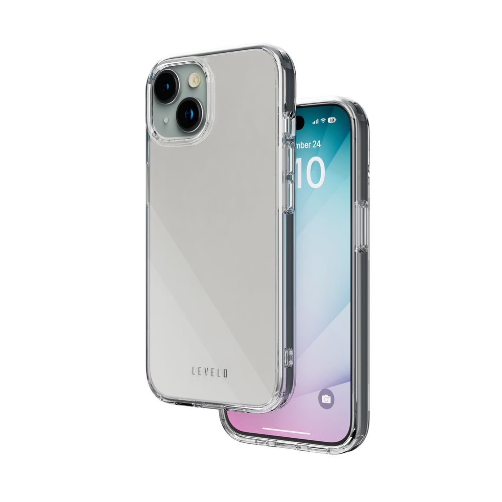 Levelo Clara Clear Case For iPhone 15 - Clear