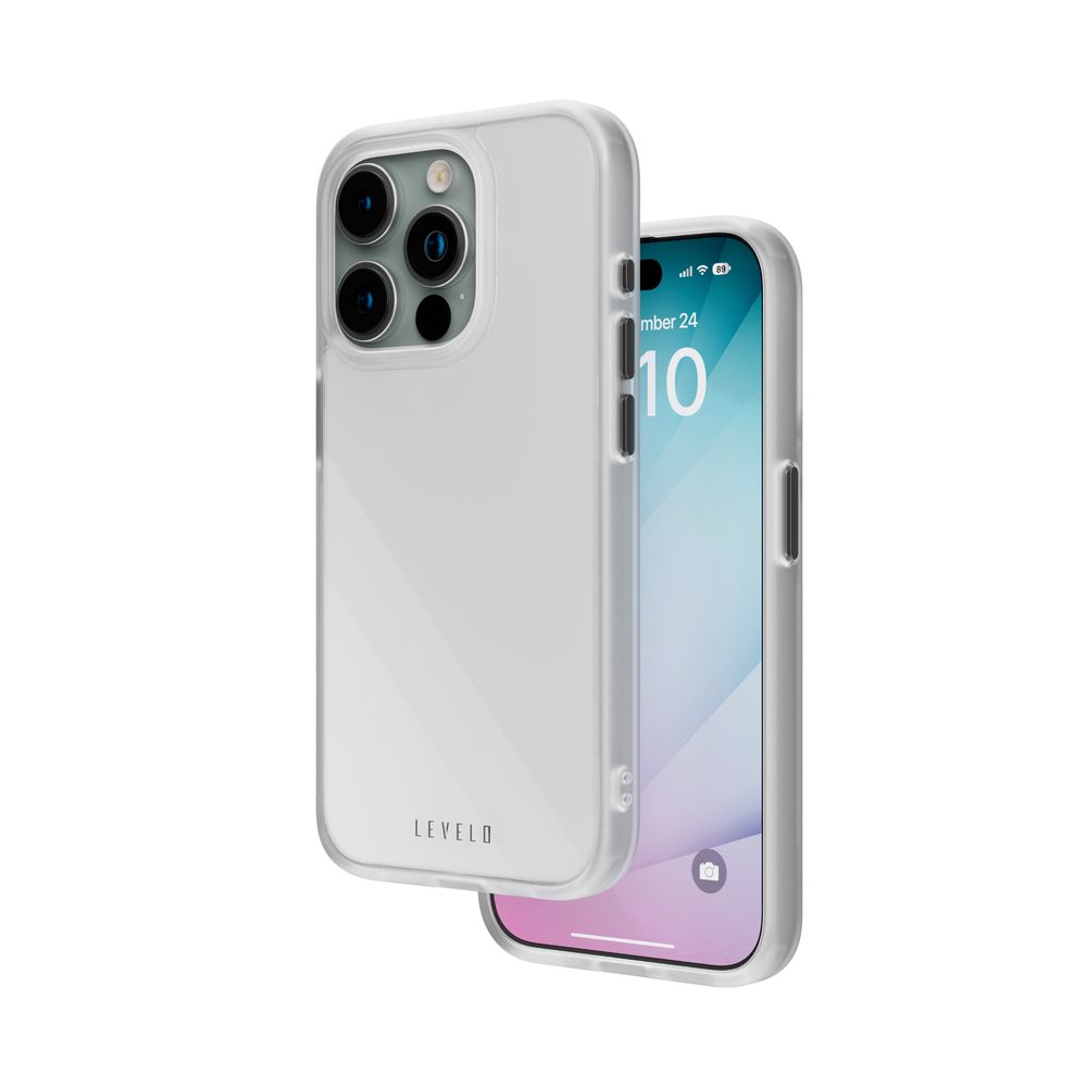 Levelo Solo Case For iPhone 15 Pro - White