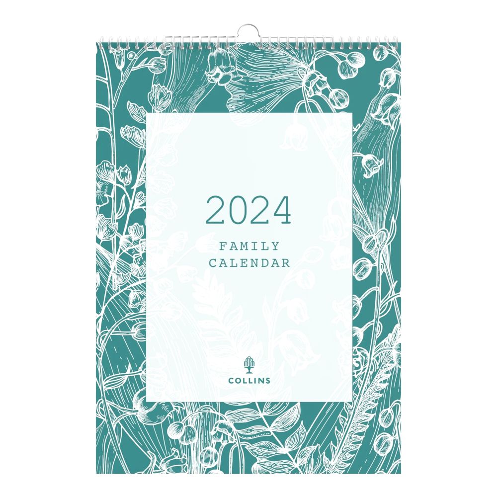 Collins Debden Tara Calendar Year 2024 Tara 2024 Family Wall Calendar