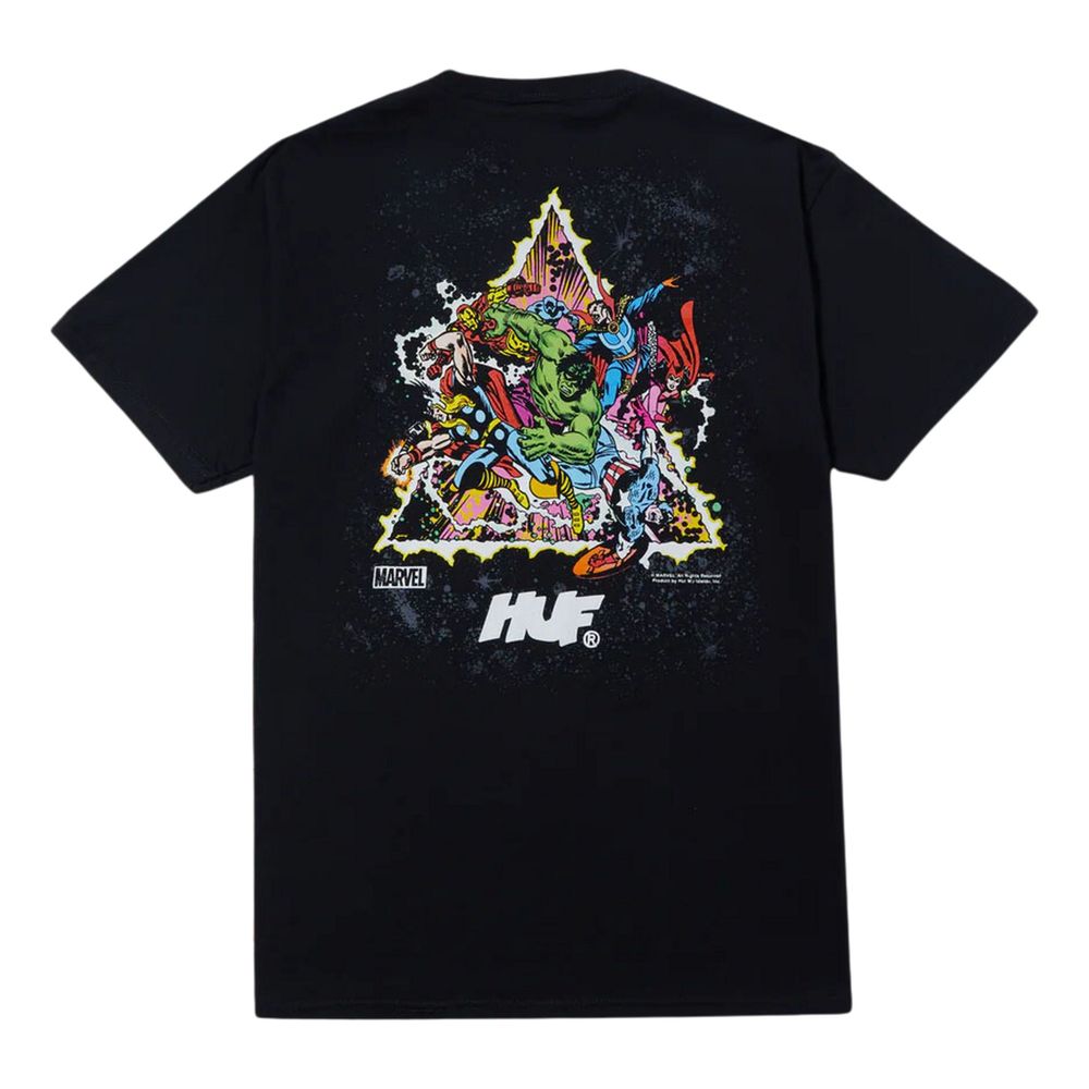 HUF x Avengers Cosmic Assemblage Short Sleeved T-Shirt - Black - M