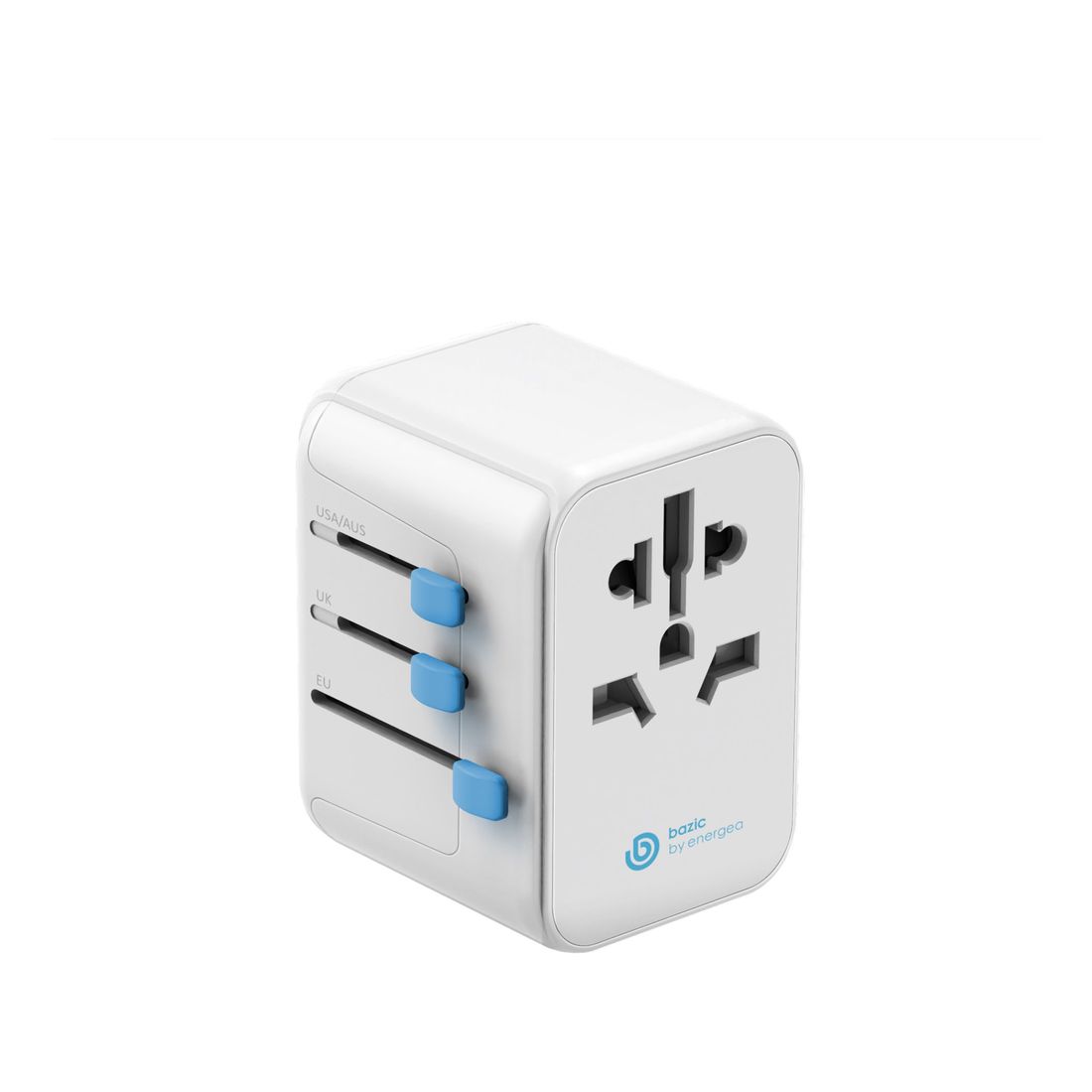 Energea Bazic Go Travel Universal Travel Adapter 2A 3C 28W - White