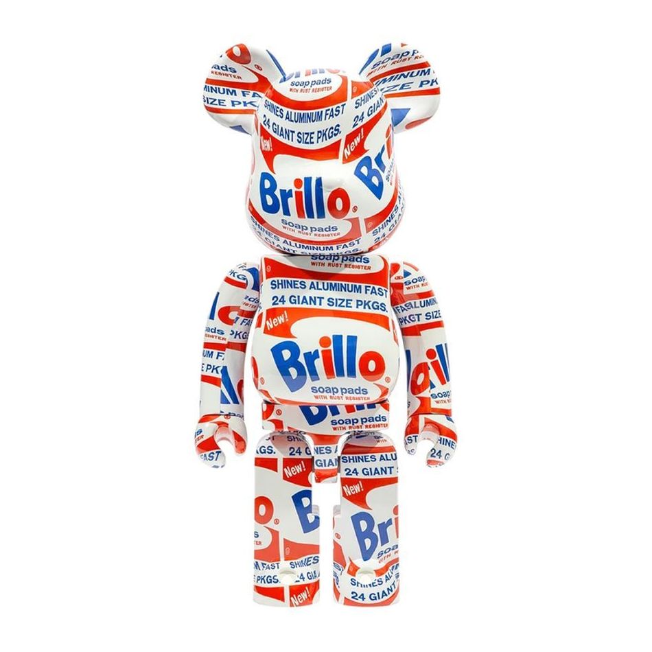 Bearbrick Andy Warhol X Brillo 1000% Figure (70 cm)