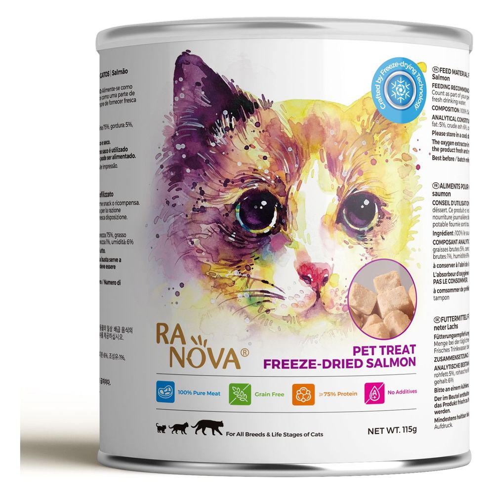 Ranova Freeze Dried Salmon for Cats - 115g