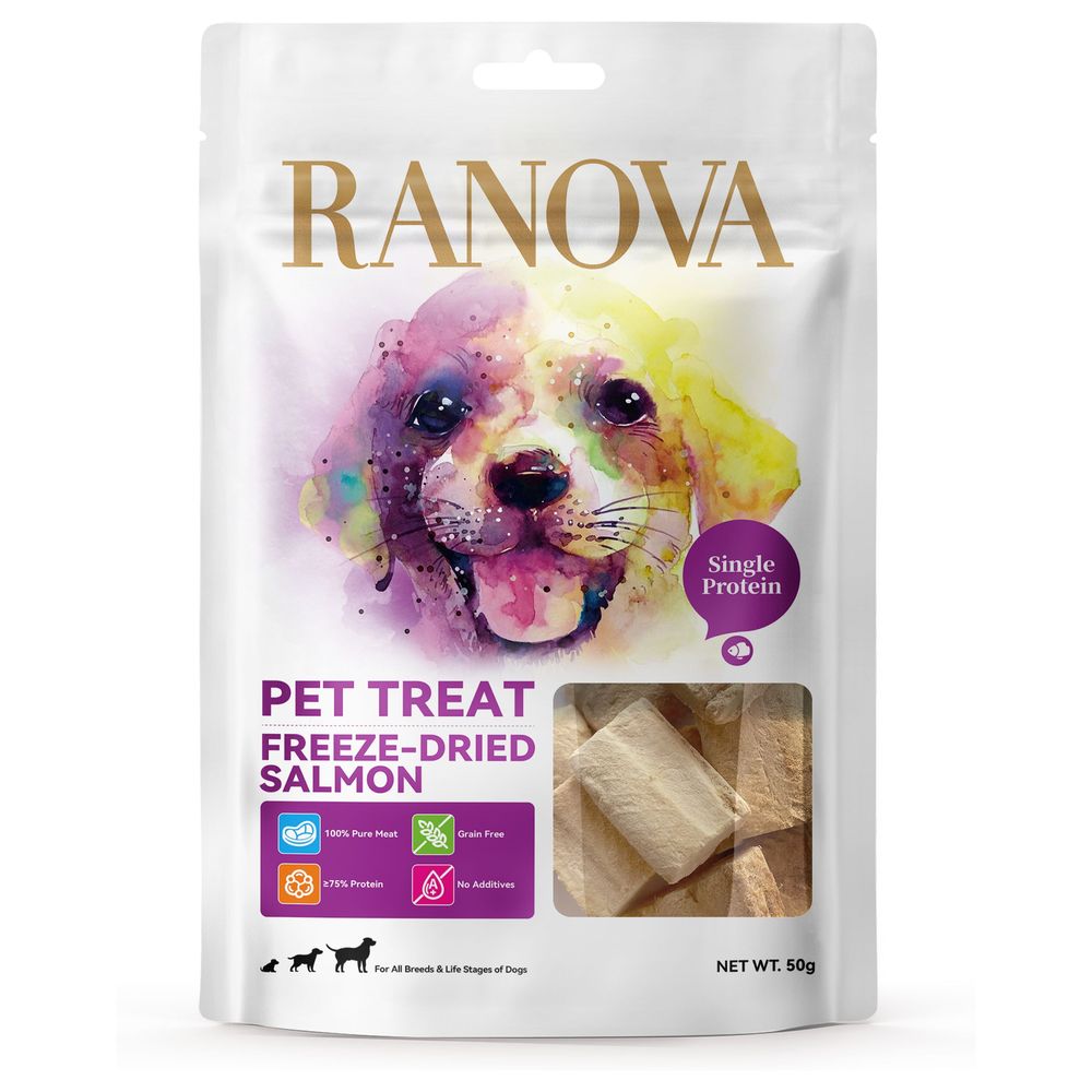 Ranova Freeze Dried Salmon for Dogs - 50g