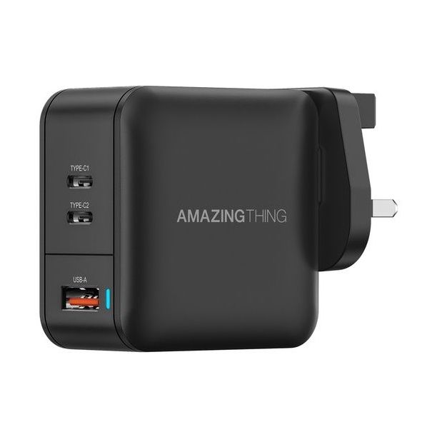 AmazingThing Thunder Pro GaN 66W 2C1A Wall Charger - Black