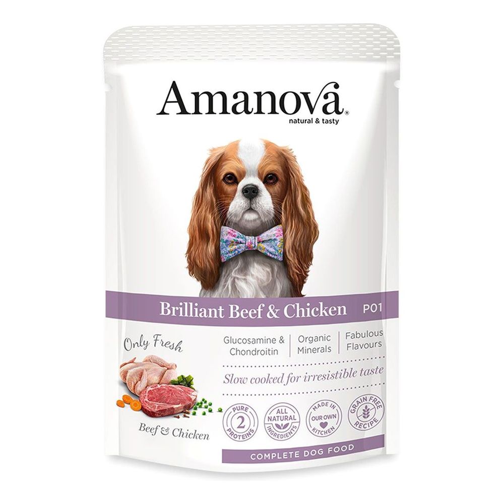 Amanova Wet Adult Brilliant Beef & Chicken - 100g