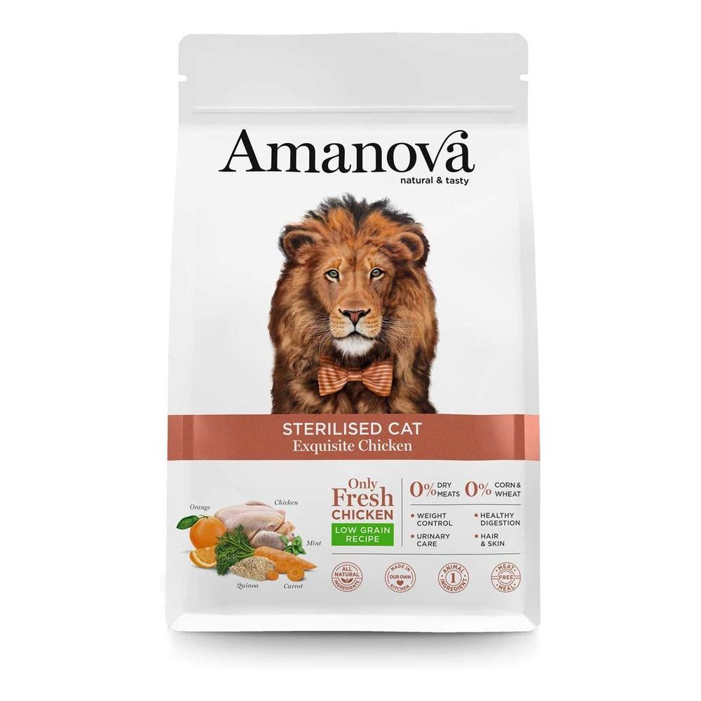 Amanova Dry Sterilized Cat Exquisite Chicken - 1.5kg