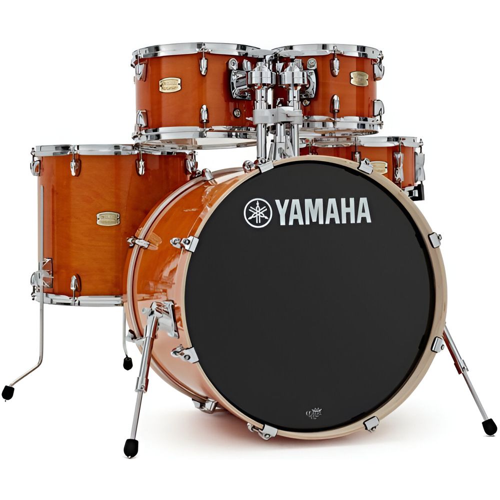 Yamaha SBP2F5 5-Piece Shell Stage Custom Birch Acoustic Drum Set - Honey Amber
