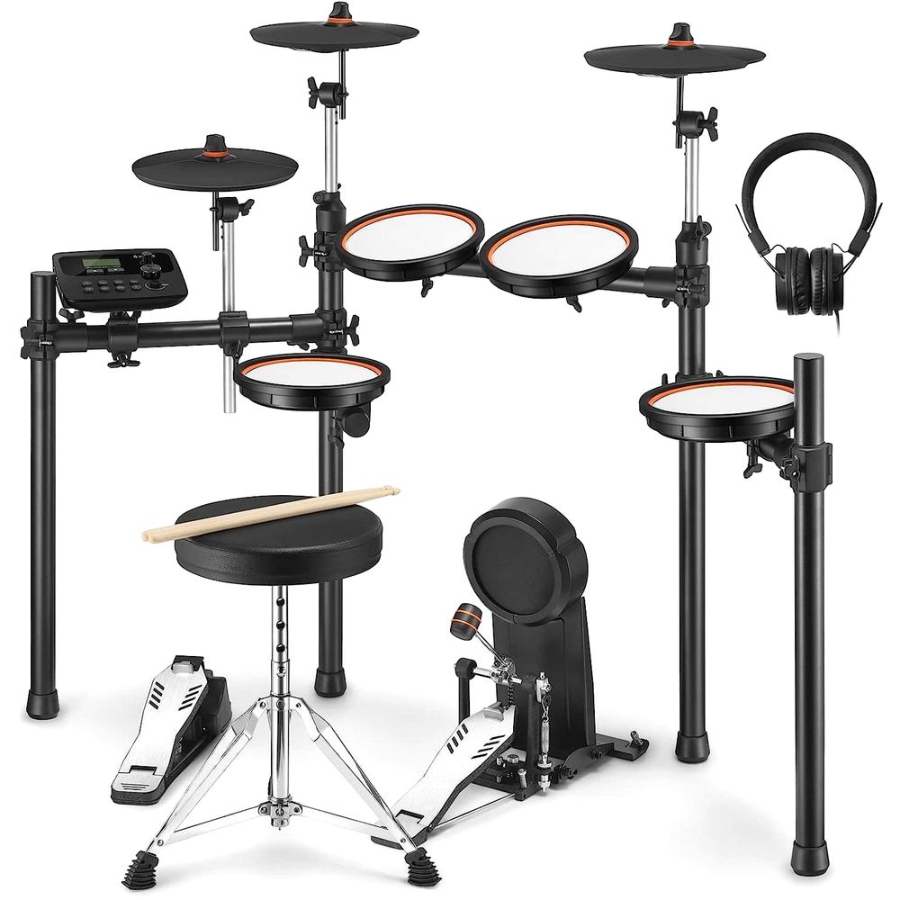 Donner DED-100 8-Piece Electronic Drum Kit - Black