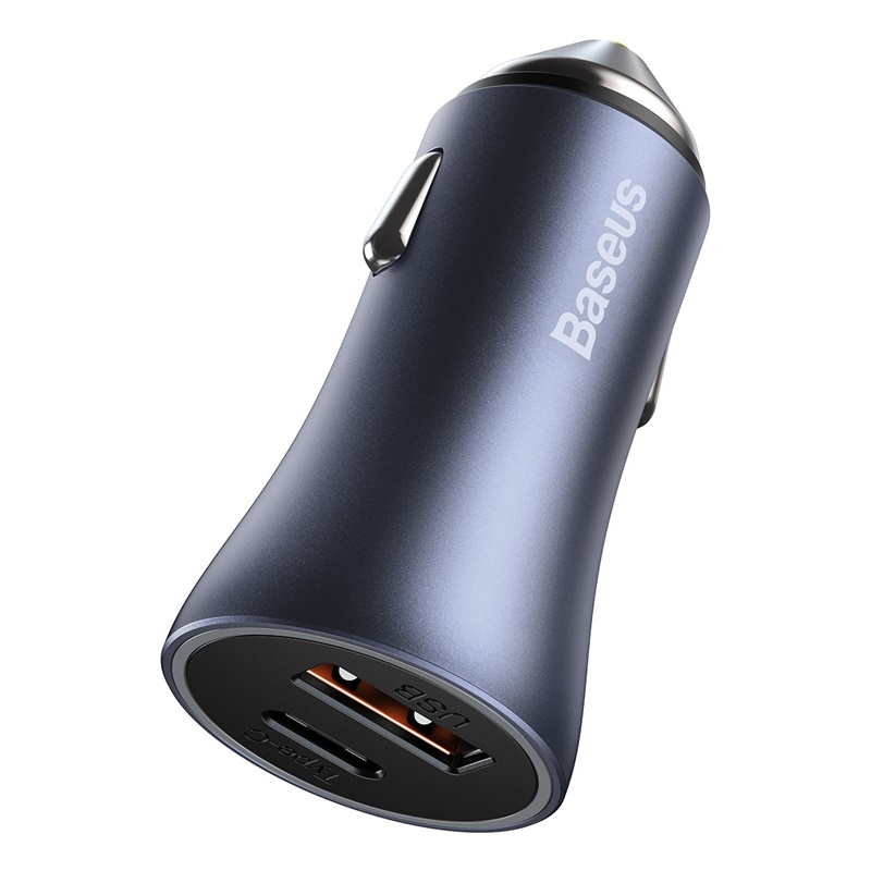 Baseus Golden Contactor Pro Dual QC Car Charger U+C 40W Black