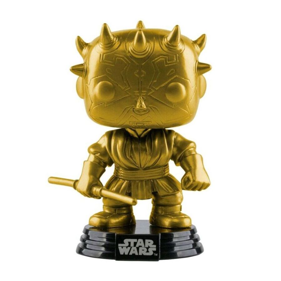 Funko Pop Star Wars Darth Maul Gold Metallic Vinyl Figure