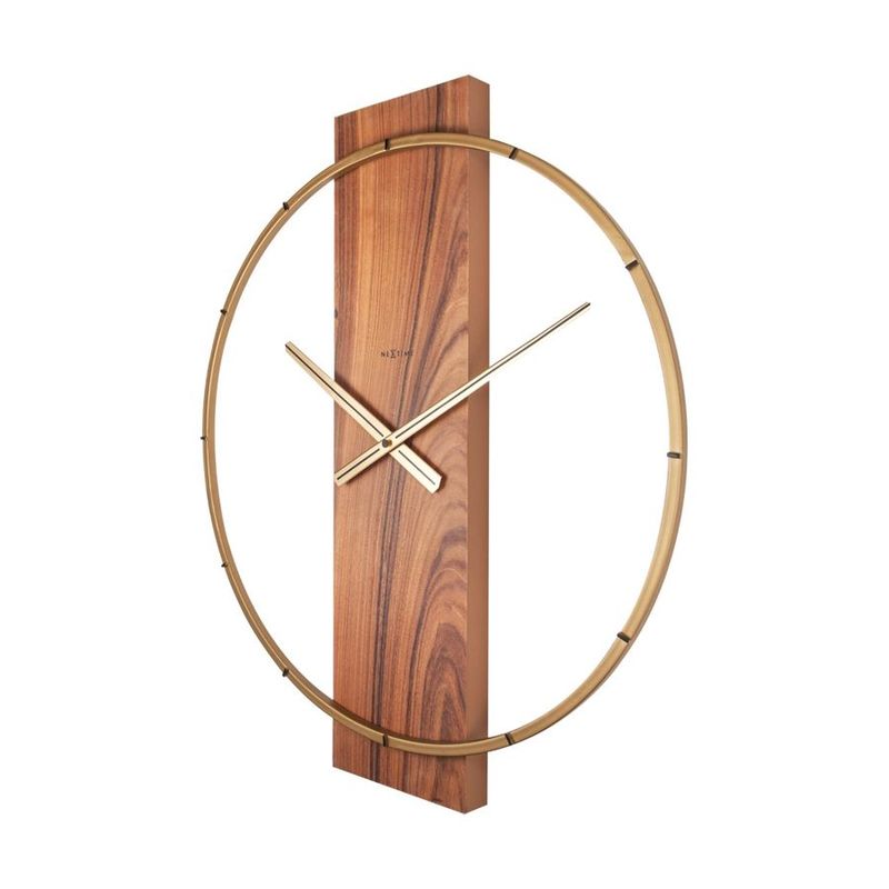 Nextime Carl Wall Clock Brown