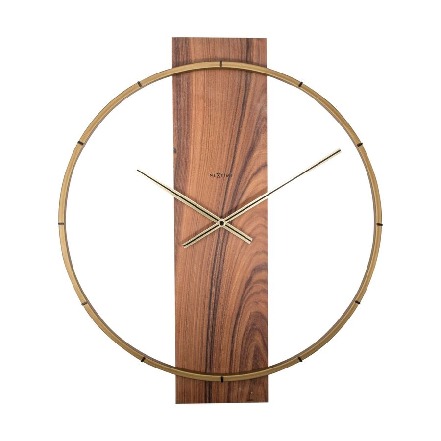 Nextime Carl Wall Clock Brown