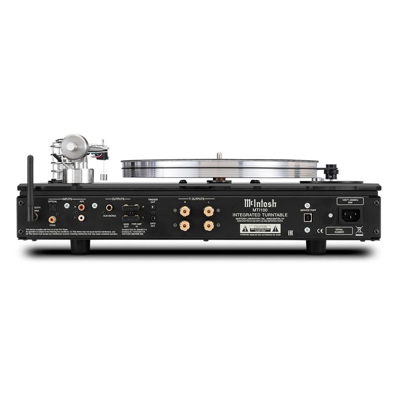 Mcintosh MTI100 Integrated Belt-Drive Turntable with Built-in Preamp - Black