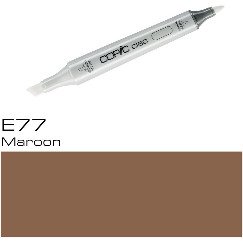 Copic Ciao Refillable Marker - E77 Maroon