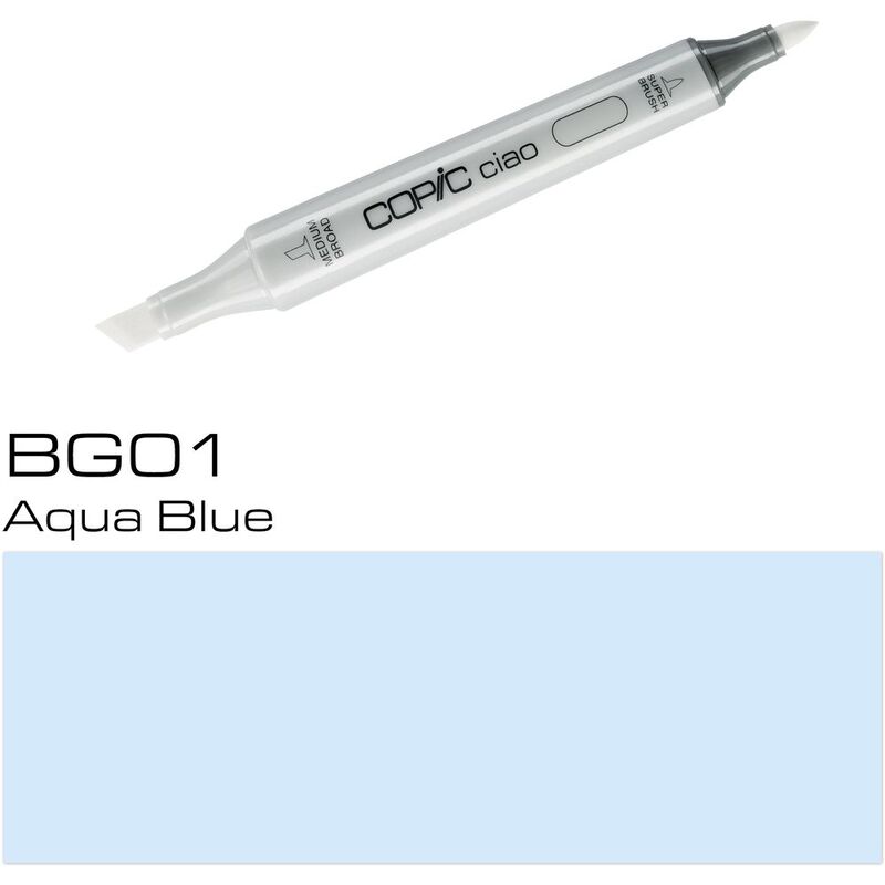 Copic Ciao Refillable Marker - BG01 Aqua Blue