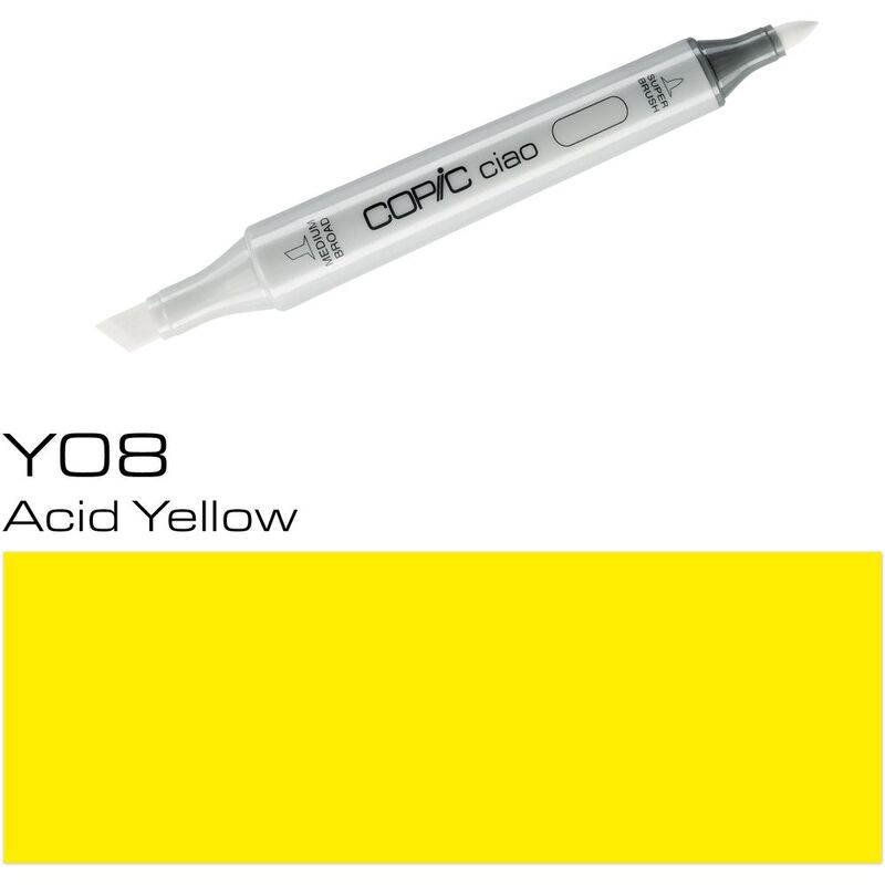 Copic Ciao Refillable Marker - Y08 Acid Yellow