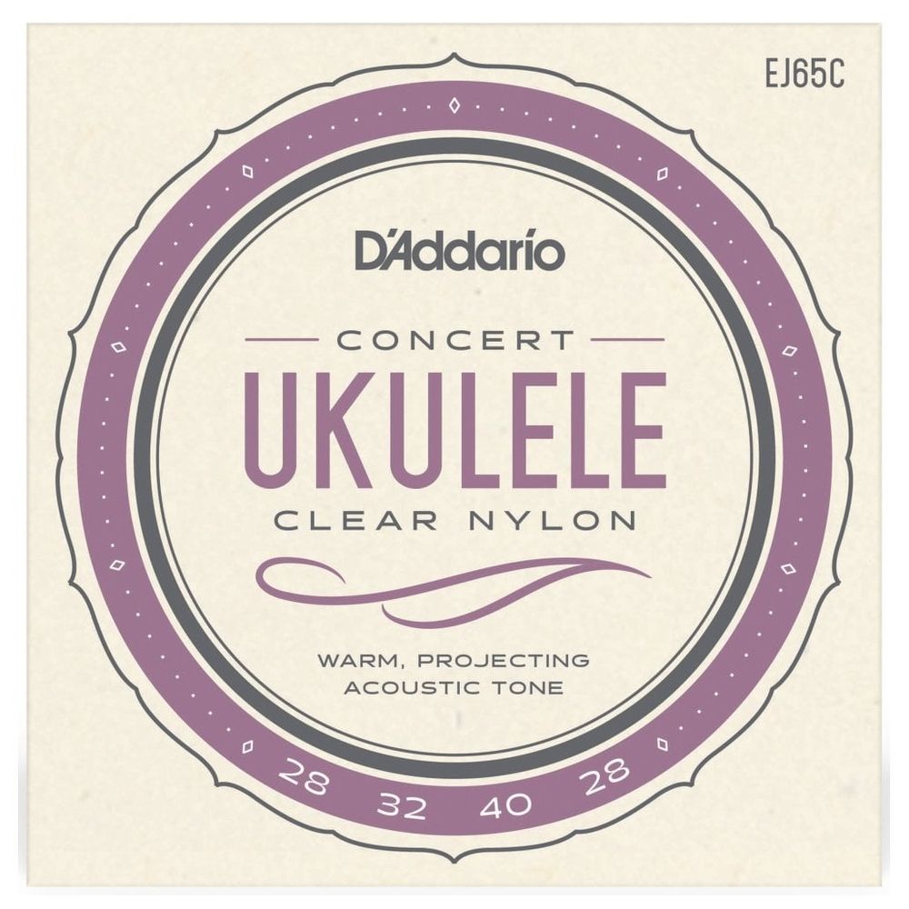 D'Addario Pro-Arte Custom Extruded Concert Ukulele Clear Nylon Strings (28 - 28)