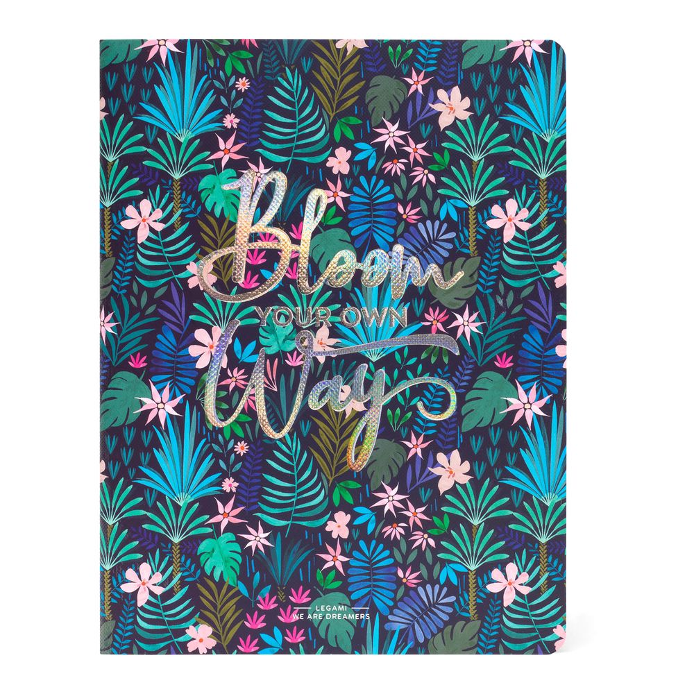 Legami Quaderno Large Lined Flora Notebook