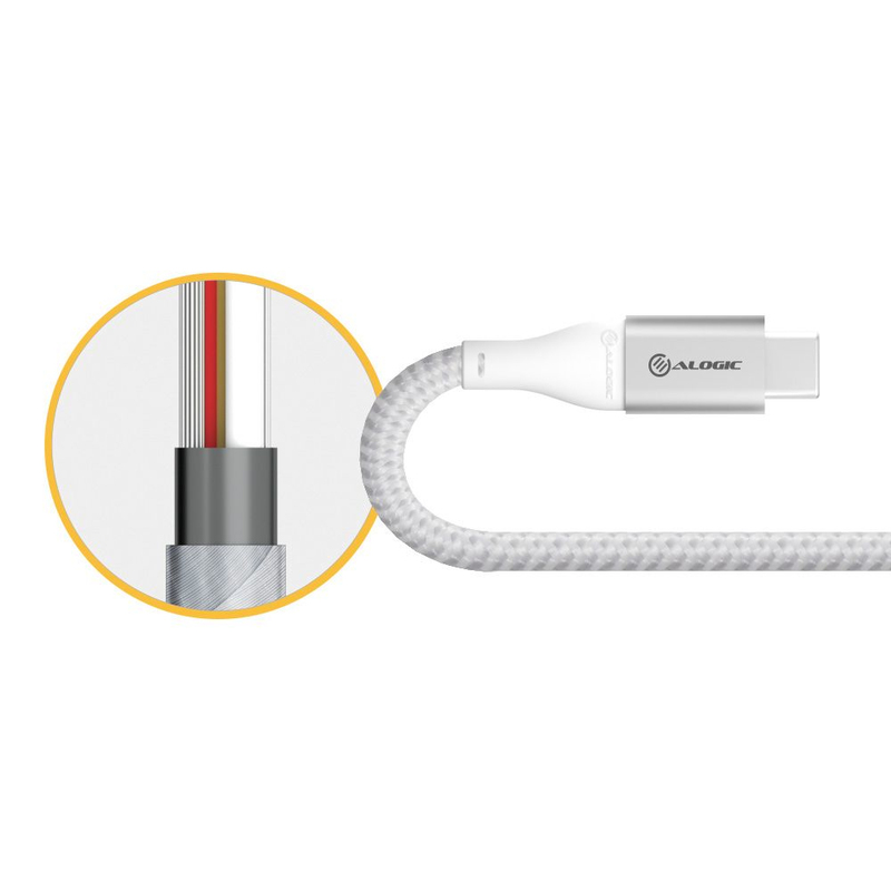 Alogic Super Ultra USB 3.1 USB-C To USB-A Adapter 15cm Silver