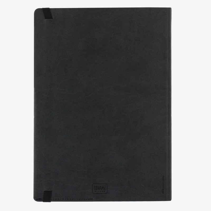 Legami Large Lined Black My Notebook