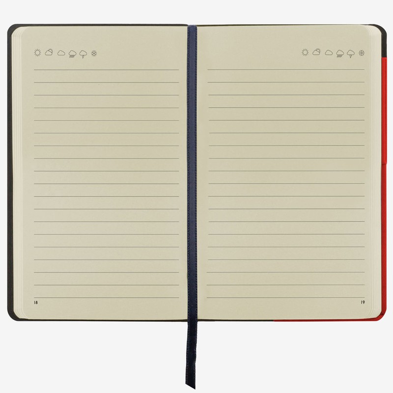 Legami Large Lined Red My Notebook