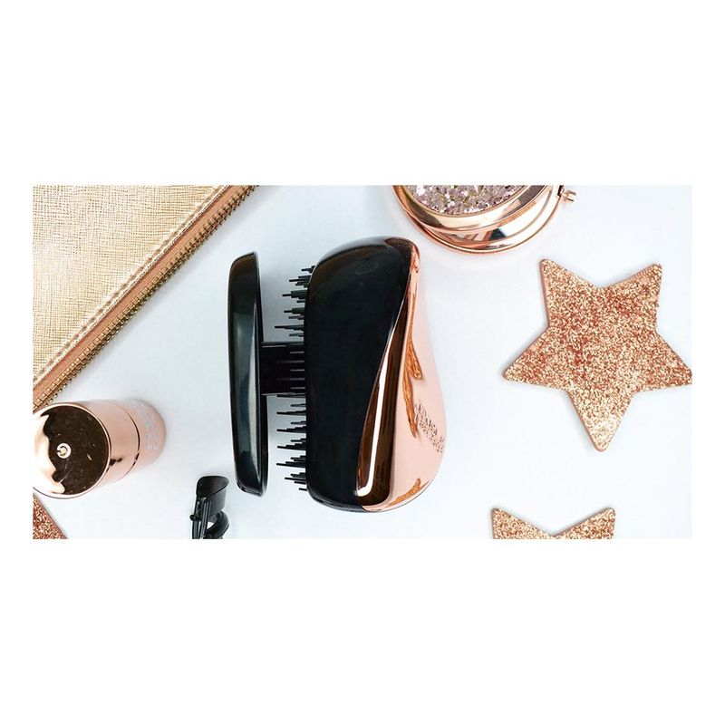 Tangle Teezer Compact Styler Hair Brush - Rose Gold Black