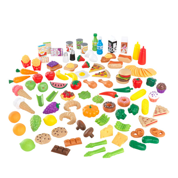 Kidkraft Deluxe Tasty Treats Pretend Play Food (115 Piece)