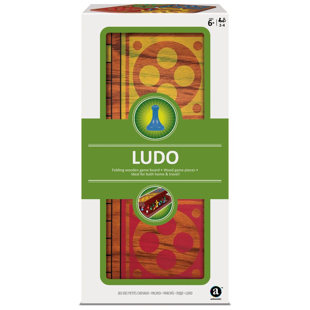 Merchant Ambassador Folding Wooden Ludo Set