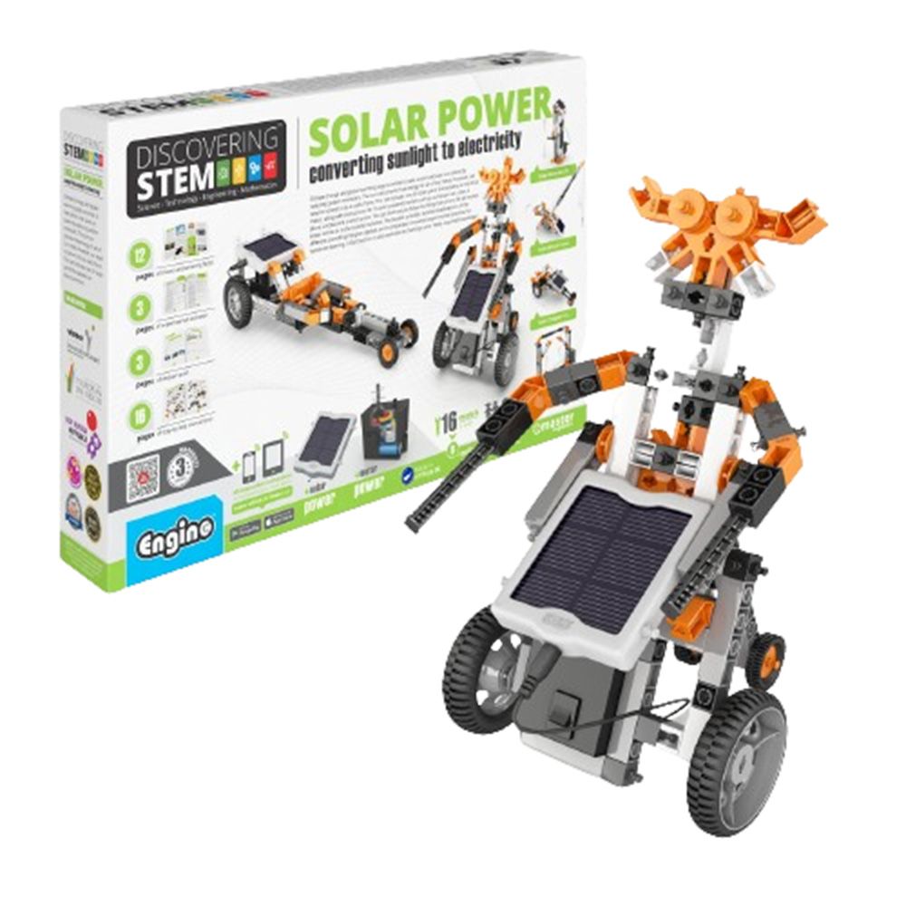 Engino Discovering Stem Solar Power Sunlight To Electricity Set