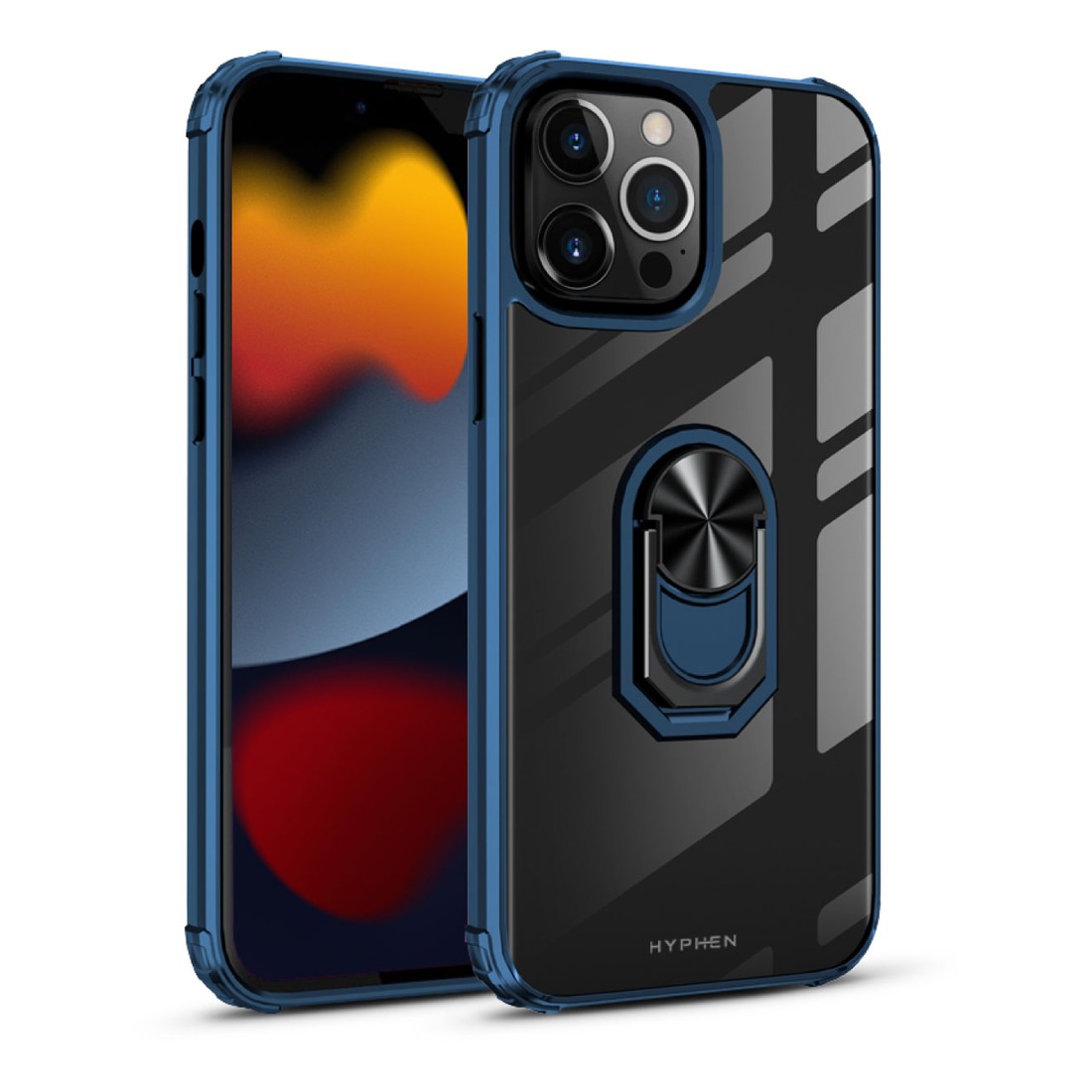 HYPHEN NEXA Bumper Ring Case for iPhone 13 Pro Blue