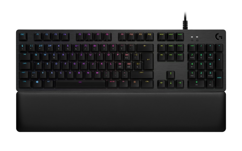 Logitech G 920-008934 G513 RGB Mechanical Gaming Keyboard - GX Blue Switch - USB Passthrough (US English)