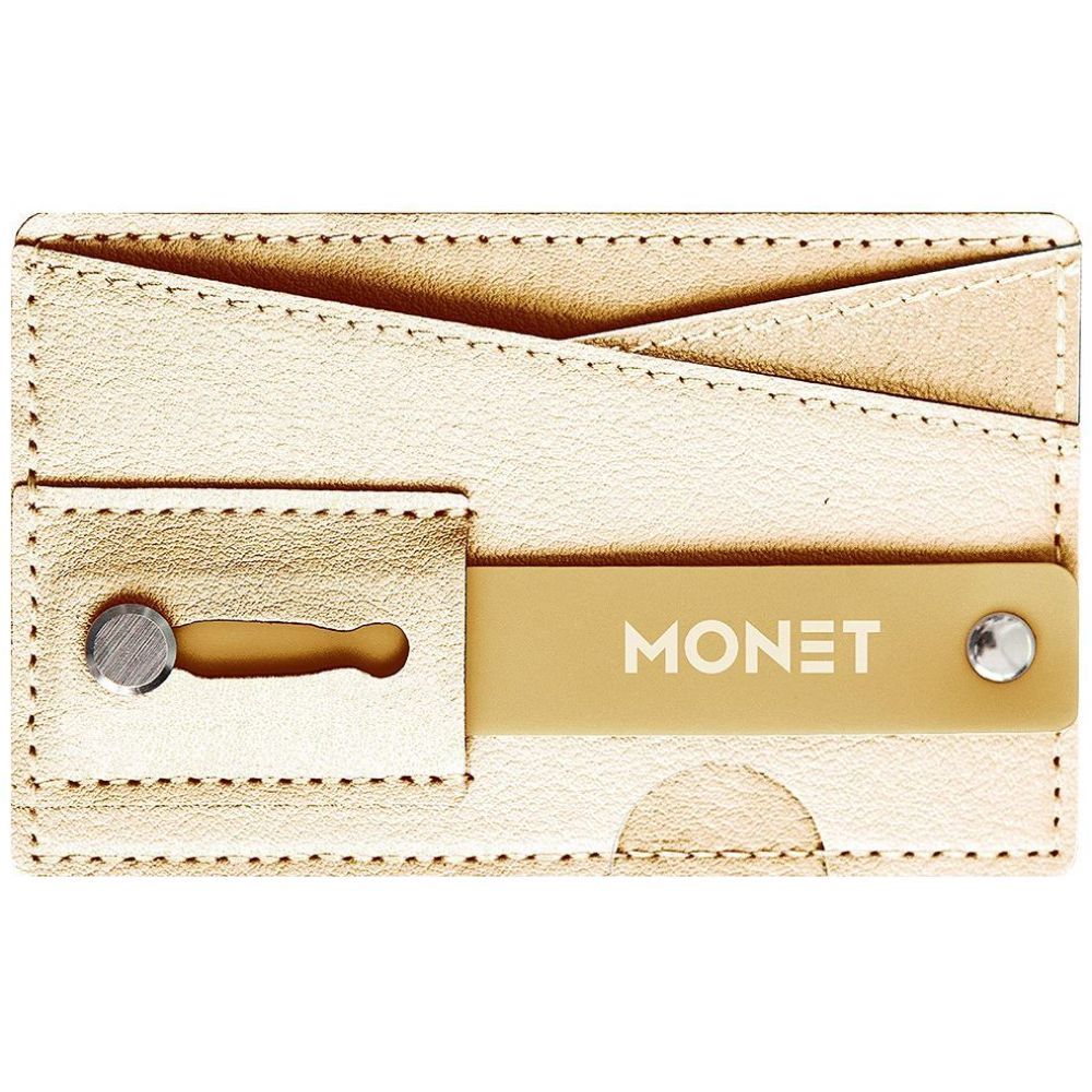 Monet Phone Wallet Kickstand - Metallic Gold