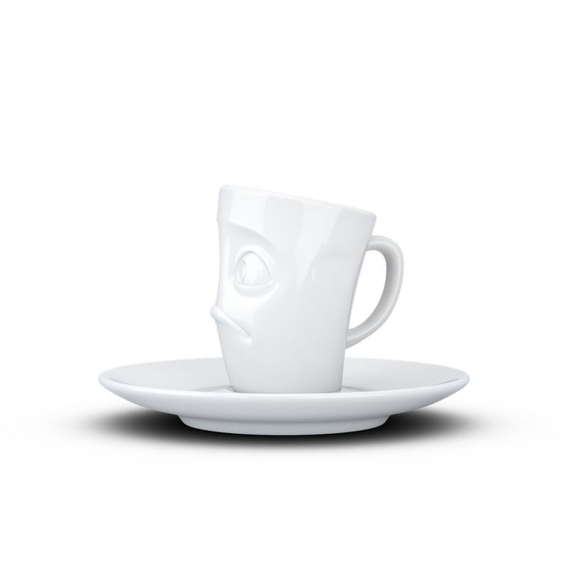 58 Products Tassen Espresso Mug with Handle Buffled White 100ml