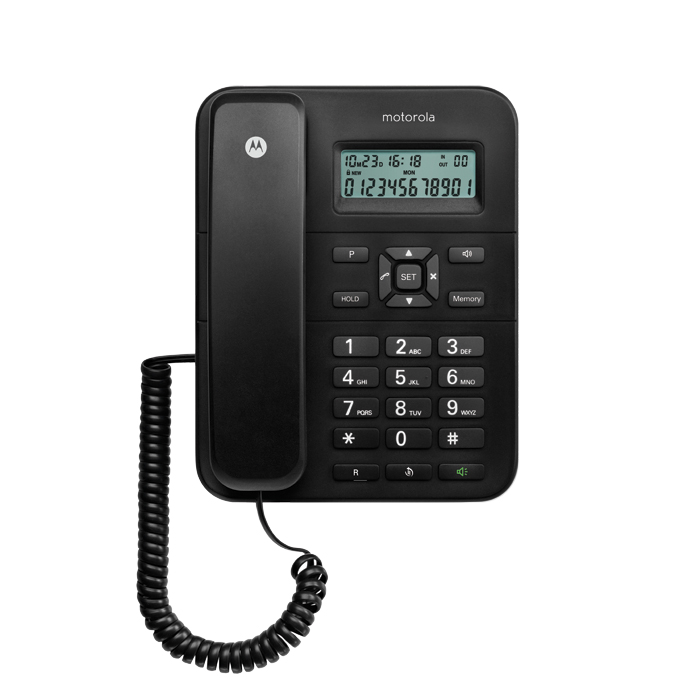 Motorola CT202 Black Corded Phone