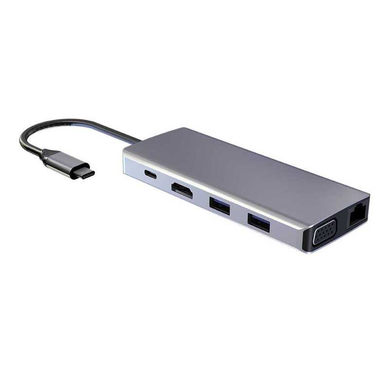 Powerology 11-in-1 USB C Hub Grey